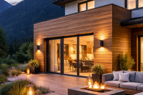 drevený obklad na dom